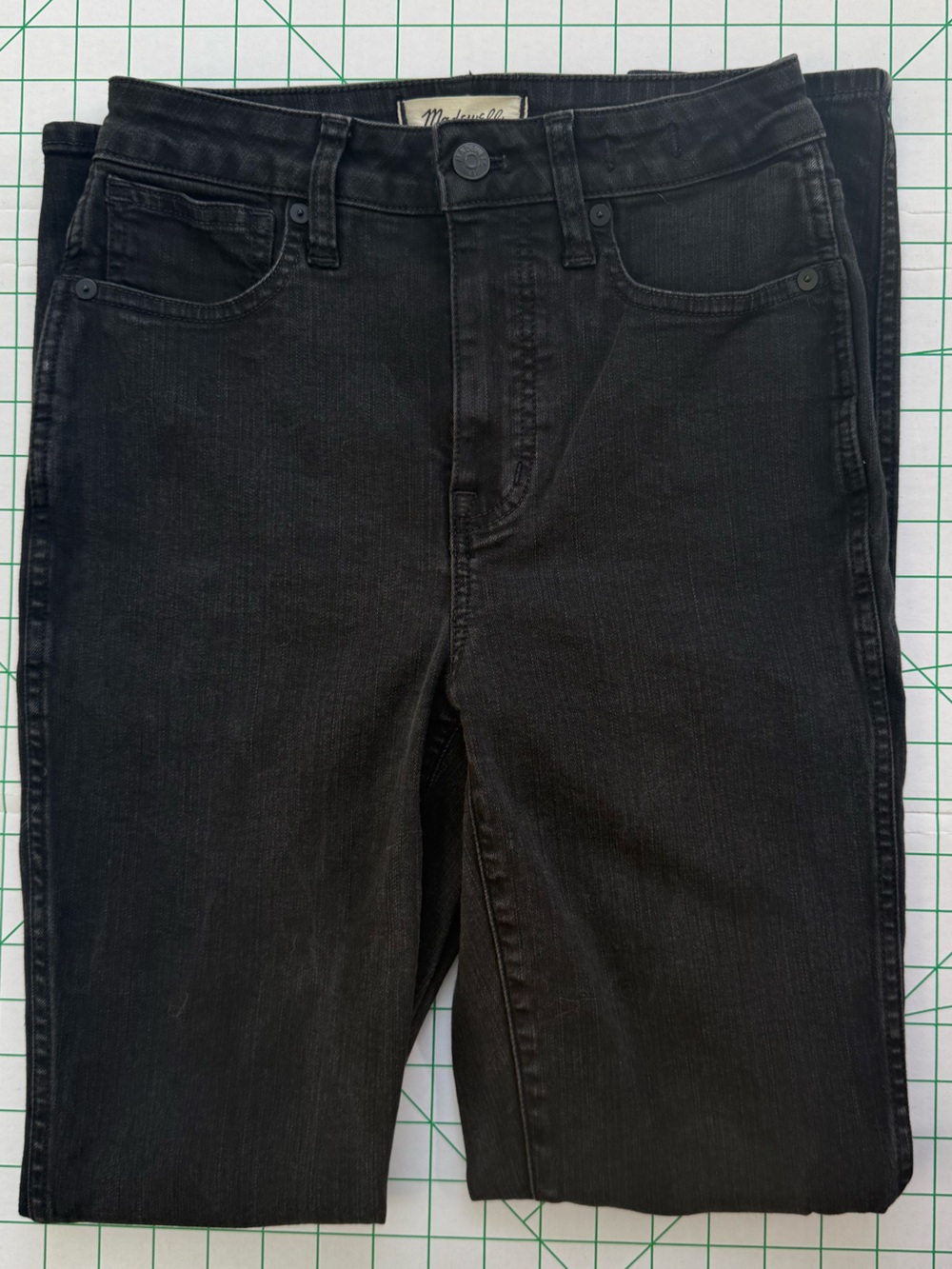 Madewell Curvy Tall High-Rise Skinny Jeans, Black 26T